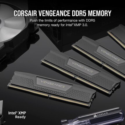Corsair Vengeance 96GB (2x48GB) DDR5 6800MHz CL40 Desktop Memory in Black – Dual RAM Modules with Heat Spreaders