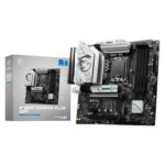 "MSI B760M Gaming Plus WiFi DDR5 MicroATX Motherboard with Intel 12th, 13th, and 14th Gen support, PCIe 4.0, Wi-Fi 6, 2.5G LAN, and DDR5 memory compatibility."